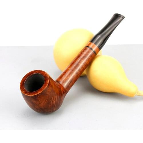 New Straight Briar Smoking Pipe 9mm filter Briar Pipe High Quality Tobacco Pipe Briar Wood Pipe 74 tools free set