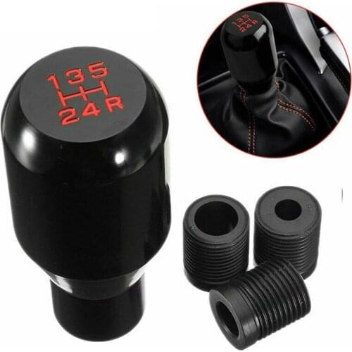 NEW Universal Car 5 Speed Manual Aluminium Gear Head Stick Shift Knob Lever Auto Car Modification Professional