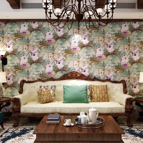 Beibehang papel de parede American pastoral countryside retro non-woven wallpaper bedroom living room TV sofa backdrop wallpaper