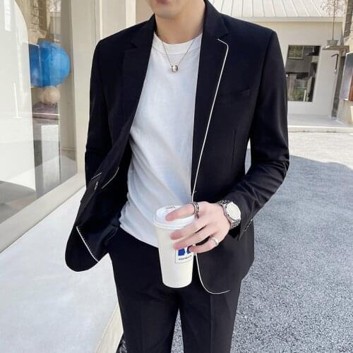 Top Quality Jacket+Pants Wedding Dress Suit Men Clothing 2021 Fashion Latest Coat Design One Button Slim Fit Casual Blazer Suits