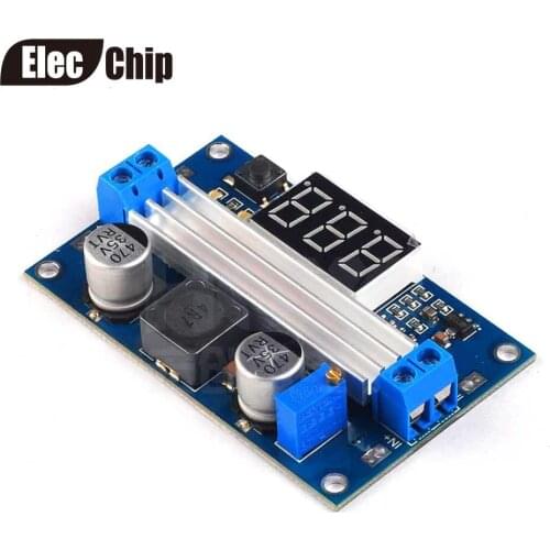 1pcs 100W DC DC-DC 3~35V to 3.5~35V LTC1871 Booster step up module Converter Regulated Power Supply+VoltMeter