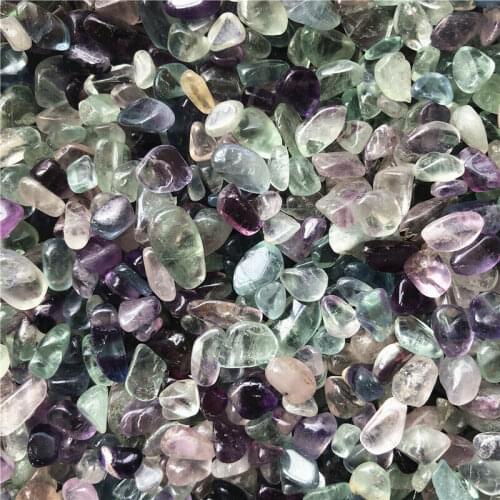 Dropshipping 50g Natural Colorful Fluorite Quartz Crystal Stone Rock Rough Polished Gravel Specimen Natural Crystals Decoration