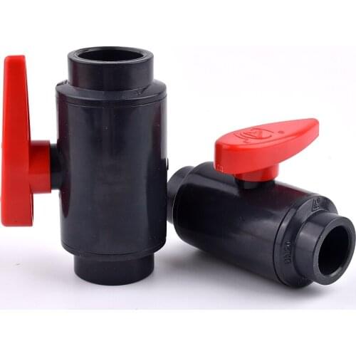 1PC Big Size 20~110mm PVC Pipe Socket Ball Valve Home Garden DIY Irrigation System Aquarium Fish Tank Connector Fittings