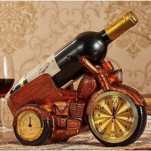 European style retro wine cabinet wine rack living room technology home luxury watches and clocks