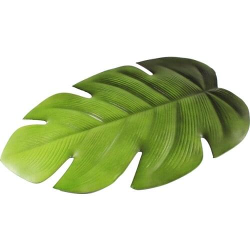 1pc Super Large Size Monstera Shaped Table Mat Green Leaf Placemat Dining-table Coaster EVA Eco-friendly Placemats Cup Mats