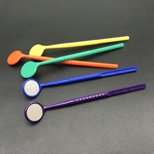 10pcs autoclavale Dental Oral Care Plastic Mouth Mirror Reflector Electronic Dentist Material