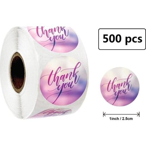 2.5cm Symphony Of Color Sticker For Candy Bag Sealing Stickers Purple Paster For Gift Bag Seal Tools Birthday Wedding Sticker