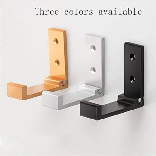 5 PCS foldable coat hooks are used for hanging clothes. Heavy-duty aluminum alloy hooks, rust-free, wall-mounted installation