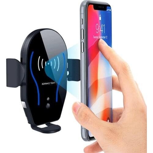 X8 Vehicle Wireless Charger Automobile Hand Frame Infrared Intelligence Induction Bracket Qi Wireless Fast Full for iphone x