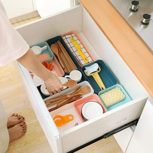 Home Storage Box Cosmetics Storage Case Kitchen Tableware Storage Organizer Tabletop Gadget Organizer For Kitchen 11