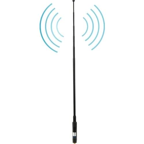 RH660S Dual Band 144/430MHz High Gain SMA-F Telescopic Handheld Radio Antenna for Walkie Talkie Antenna