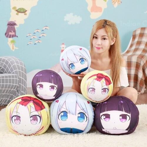 Eromanga Sensei Cute Decorative Cushion Throw EPS Pillow Anime Bed Sofa Gift Izumi Sagiri Yamada Elf Senjyu Muramasa