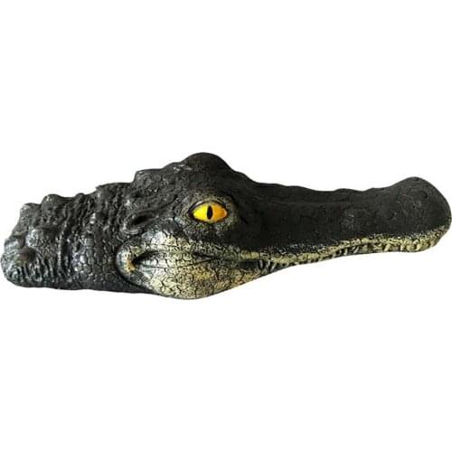 Simulation Artificial Crocodile Alligator Head Floating Foam Decoy For Pool Pond Garden Figurine Gift