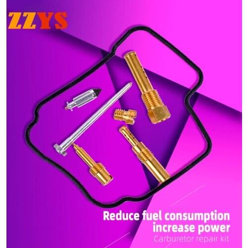 250cc Motorcycle Overhaul Carburetor Repair Kit For Honda CBR250 MC14 MC17 MC19 CBR 250 Floating Needle Valve Seat Rebuild Parts