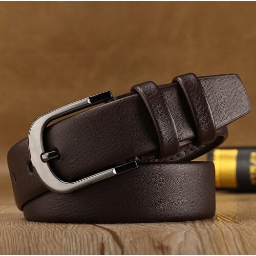 2018 New Designer Microfiber Leather Men Belt Fashion Luxury Belts for Mens Belts Band High Quality Pin Buckle KZR001