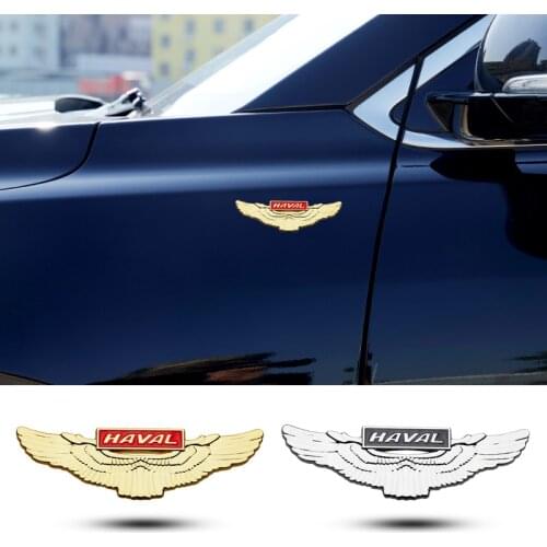 Car Body Trunk Decal Wing Shape Sticker Emblem for Haval Logo H2 H5 H7 H8 H9 H6 Sport Coupe M2 M4 Silah Auto Styling Accessories