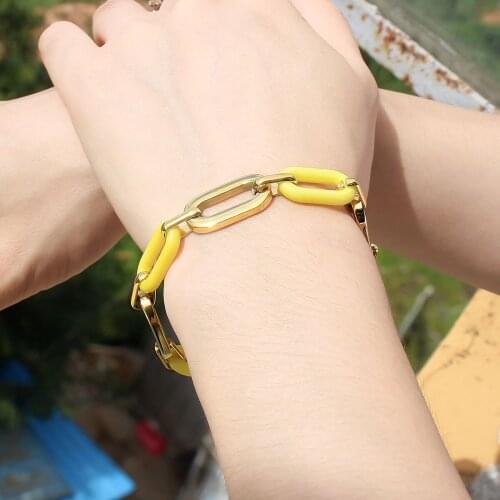 New creative chain 18k gold plaited bracelet with necklace trendy wholesale for girl women