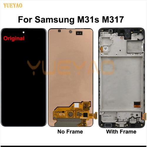 M31S LCD for Samsung Galaxy M31S M317 Lcd Display Touch Screen Digitizer Assembly Parts For Samsung A317 M317F Display Screen
