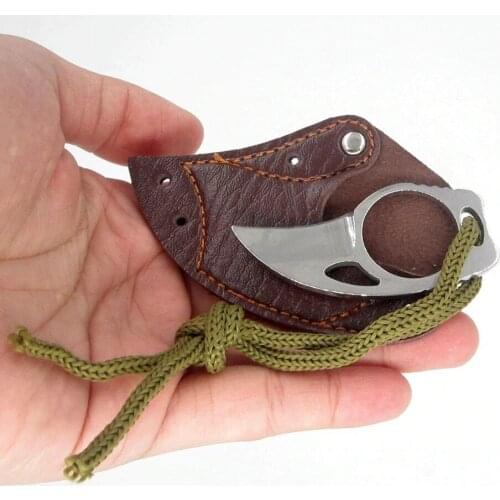 Opener knife tool Outdoor camp gadget portable claw Karambit sheath Survive Mini MC Pocket open cutter box package
