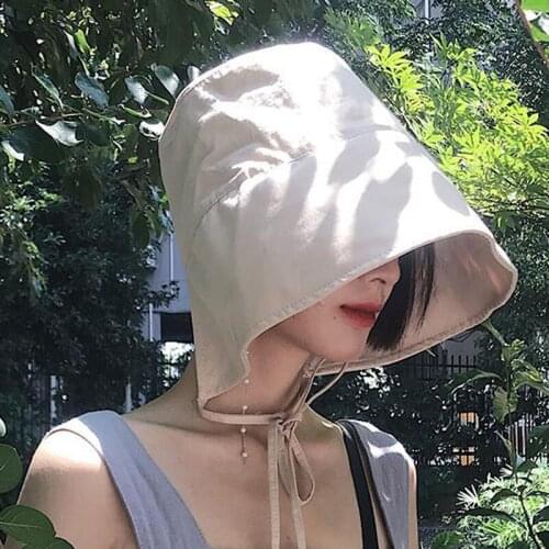 Spring summer bucket hat Cotton fisherman hat female sunshade Bonnet peaked cap Panama hat bonnet Fishing hat chapeu bucket