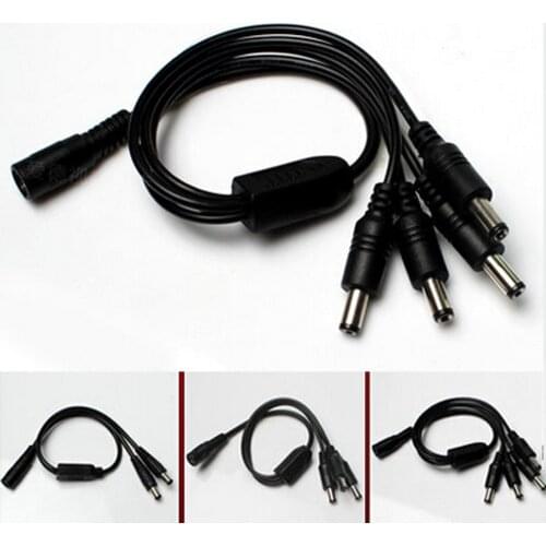 DC power connector wire DC Female To 2 3 4 Male plug 5.5x2.1mm Jack led connector Cable Splitter DIY solderless For LED Strip