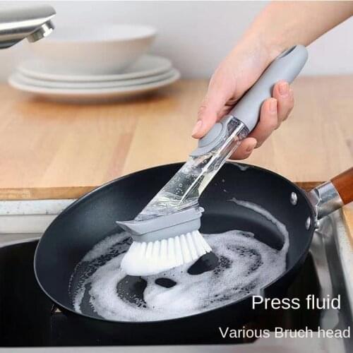 Brush Cleaning Tools Kitchen Cleaning Brush Pot Wash Sponge Home Washing Pot Brush Pot Cleaning Brush Protect The Pot Household