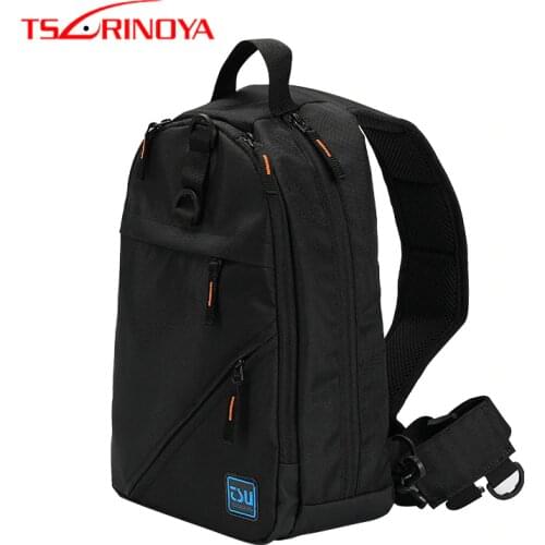 TSURINOYA Fishing Bag E3 Waterproof Multifunctional Fishing Tackle Storage Back Pack Large Capacity Outdoor Sports Shoulder Bag