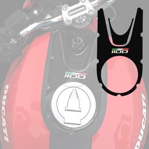 3D Carbon-Look Motorcycle Gas Tank Pad Protector Case for Ducati Monster 1100 Evo 2008-2014