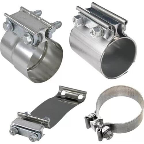 1pcs Car accessories 51mm 63mm 57mm 76mm Ferrule OD 304 Stainless Steel Tri Clover Exhaust pipe muffler Fitting Docking collar