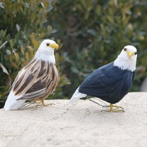 1pcs,Simulation Eagle Decorative Feather Birds,DIY Craft Artificial Birds For Birthday Party Easter home Decoration Accessories