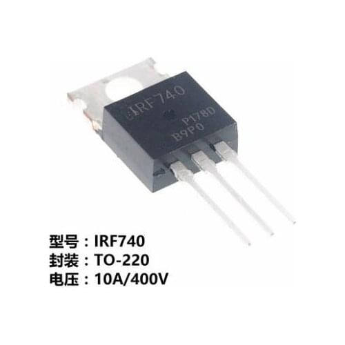 10pcs/lot IRF740 IRF740PBF MOS tube TO-220