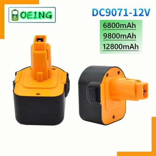 NEW 12V 12800mAh Tool battery for Dewalt DE9074 DC9071 DE9037 DE9071 DE9075 DW9071 DW9072 DW9074 DC727 DC756 DC980 DC981 DW051