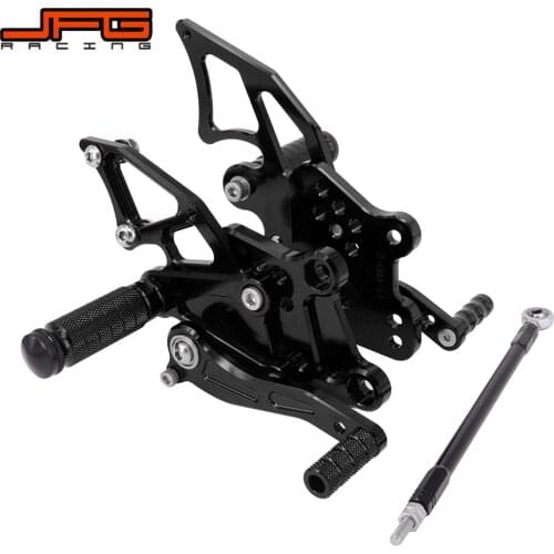 Motorcycle Aluminum CNC Adjustable Footpegs Foot Pegs Pedals Rest Rearset For KAWASAKI Ninja300 Ninja250 Ninja 250 300 2013-2015