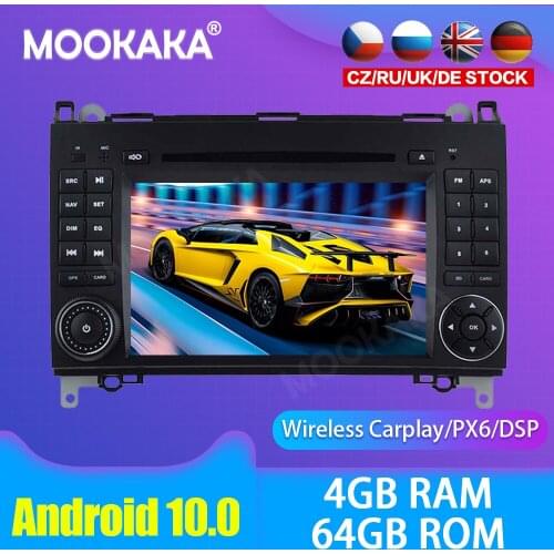 Android 10.0 Car multimedia DVD Player GPS Radio For BENZ C Class C180 C200 C230 GPS Navigation Stereo DSP Audio PX6