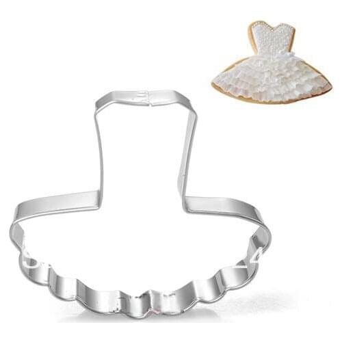 Free Shipping New Cookie Cutter Metal Ballet Dress Cookie Cuttter Biscuit Mold Girl Favorite Free Shipping A211