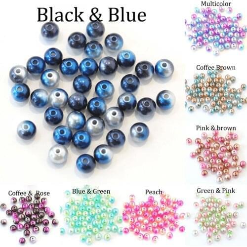 3-2mm ABS Imitation Pearl Beads With Hole Multicolor Round Plastic Acrylic DIY Bracelets Necklaces Jewelry Findings Making
