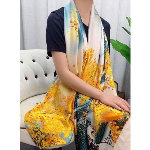 DANKEYISI Women Scarf Female Silk Satin Bandana Women Summer Autumn Ladies Scarves Indian Muslim Islamic Kerchief Neck Scarf