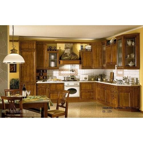 Wooden kitchen cabinet and design for free(LH-SW021)