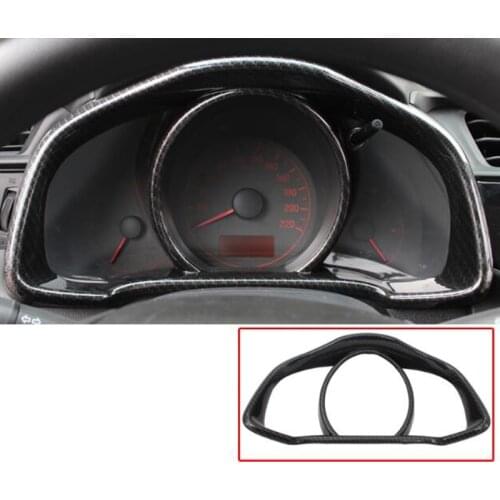 For Honda FIT JAZZ accessories 2014 2015 2016 car styling Chrome Car Instrument Panel Dashboard Frame cover trim