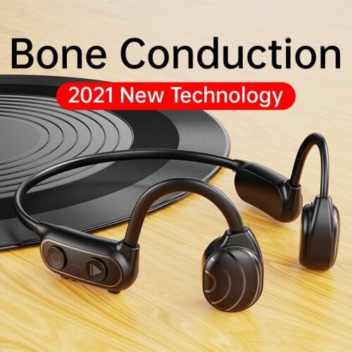 DOSII Bone Conduction Earphone Bluetooth 5.0 Wireless Headphones Outdoor Stereo Headset Handsfree for Smartphone with microphone