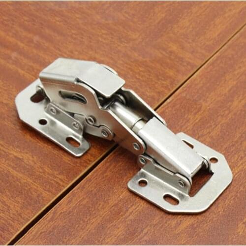 Cold Roll Steel Hydraulic Cabinet Door Hinges Damper Buffer Soft Close Furniture Drawer Connector Eight Mounting Holes
