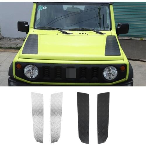 Aluminum Alloy Engine Hood Decorative Guard Plate Panel Trim for Suzuki Jimny 2019+ Car Exterior Accessories