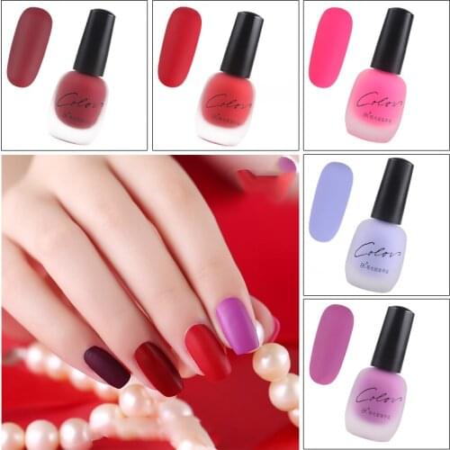Bk 20 colors Satin Frosted long lasting nail art varnish dull Nail manicure design quick dry matte nail nail polish set