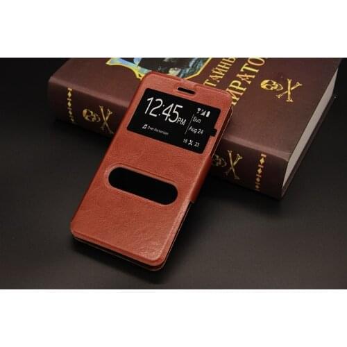 Hot sale case for Philips s326 case mobile phone new window style Leather with silicone back case 4 colors high quality