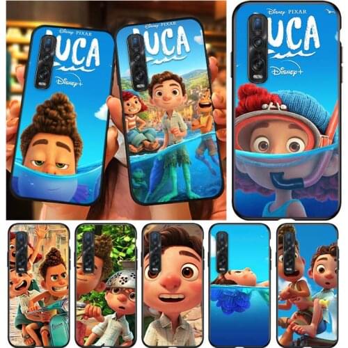 Disney Brothers Luca For OPPO Find X3 X2 Lite K5 K3 R17 R15 R9S F15 F11 F19 F9 F7 Neo Pro Soft Silicone Phone Case