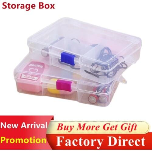 Wholesale Square Transparent Plastic Storage Box 24 Grids Container for Pils Jewelry Earring Beads Screw Holder Case Organizer