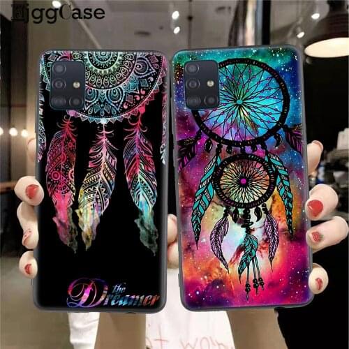 Feather Dreamcatcher For Coque Samsung A10 A20 A30 A40 A50 A70 2019 A51 A71 A6 A8 Plus 2018 Phone Case TPU silicone Cover Funda