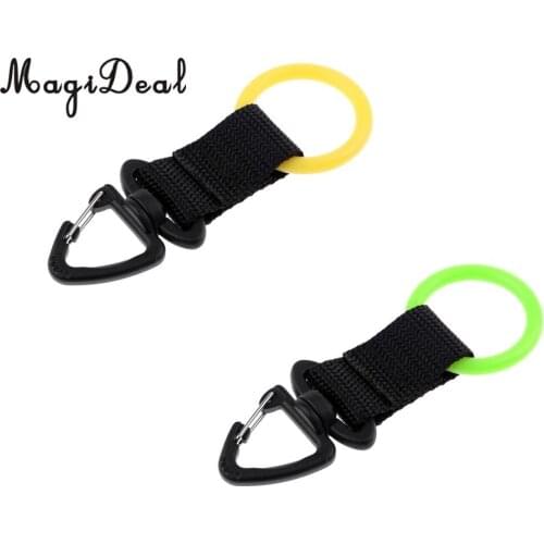MagiDeal Scuba Diving Webbing Mouthpiece Holder Regulator Octopus Retainer with Strong Swivel Snap Clip