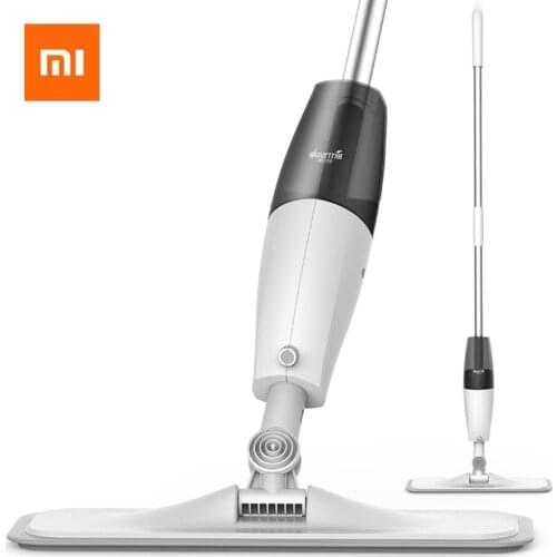 Hot Xiaomi Mijia Ecological Chain Brand-Deerma Water Spraying 0.7kg Carbon Fiber Cloth 360 Rotation Swiper Mop for Smart Home