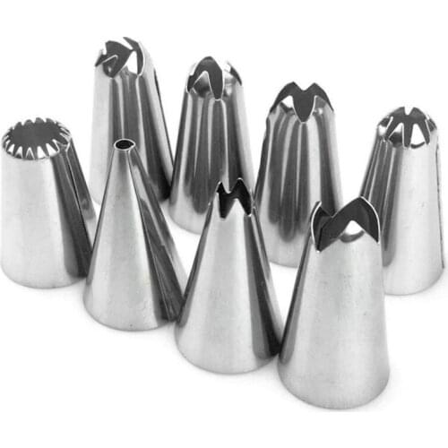 14 PCS/Set Silicone Pastry Bag Stainless Steel Nozzle Set Reusable Kitchen Cookie DIY Cake Bakeware Decorating Tools Set